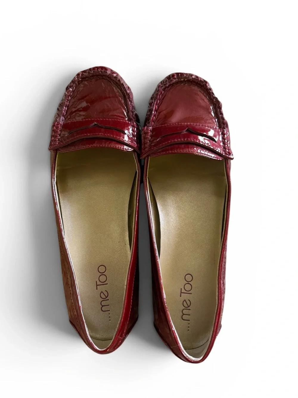 me too Red Patent Leather Women's Loafers
